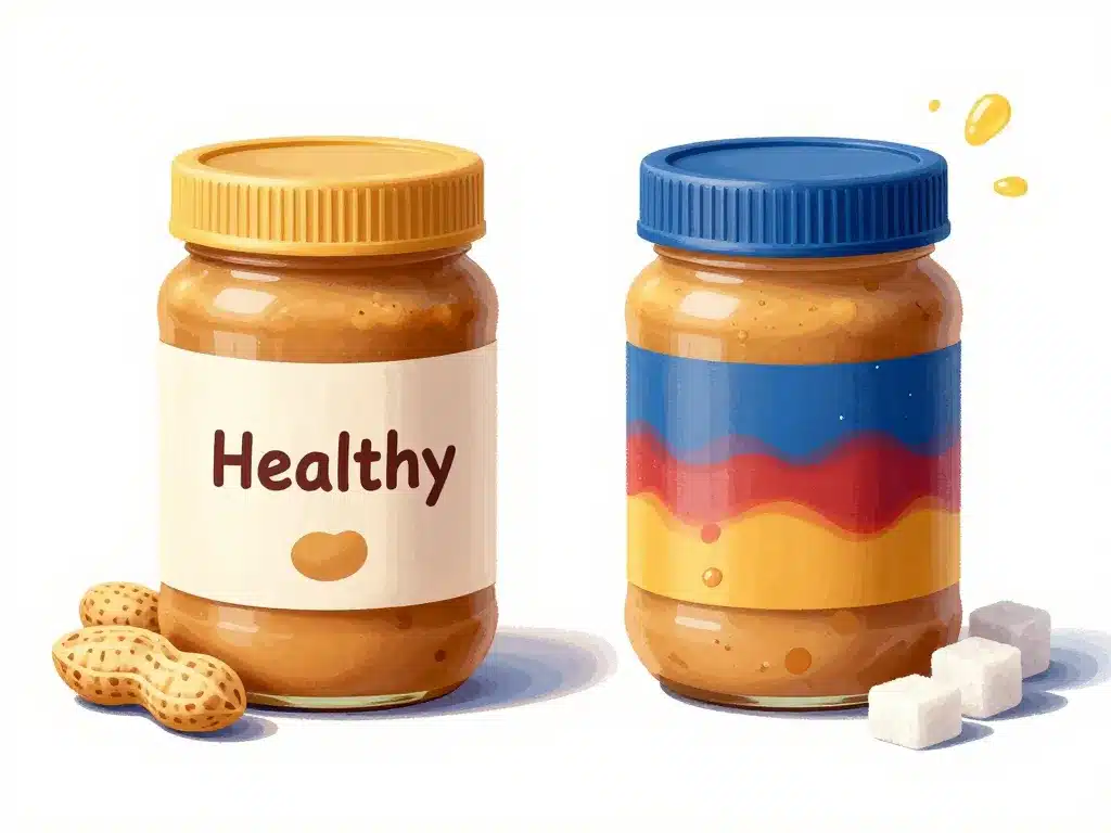 beurre de cacahuete perte de poids naturel vs industriel