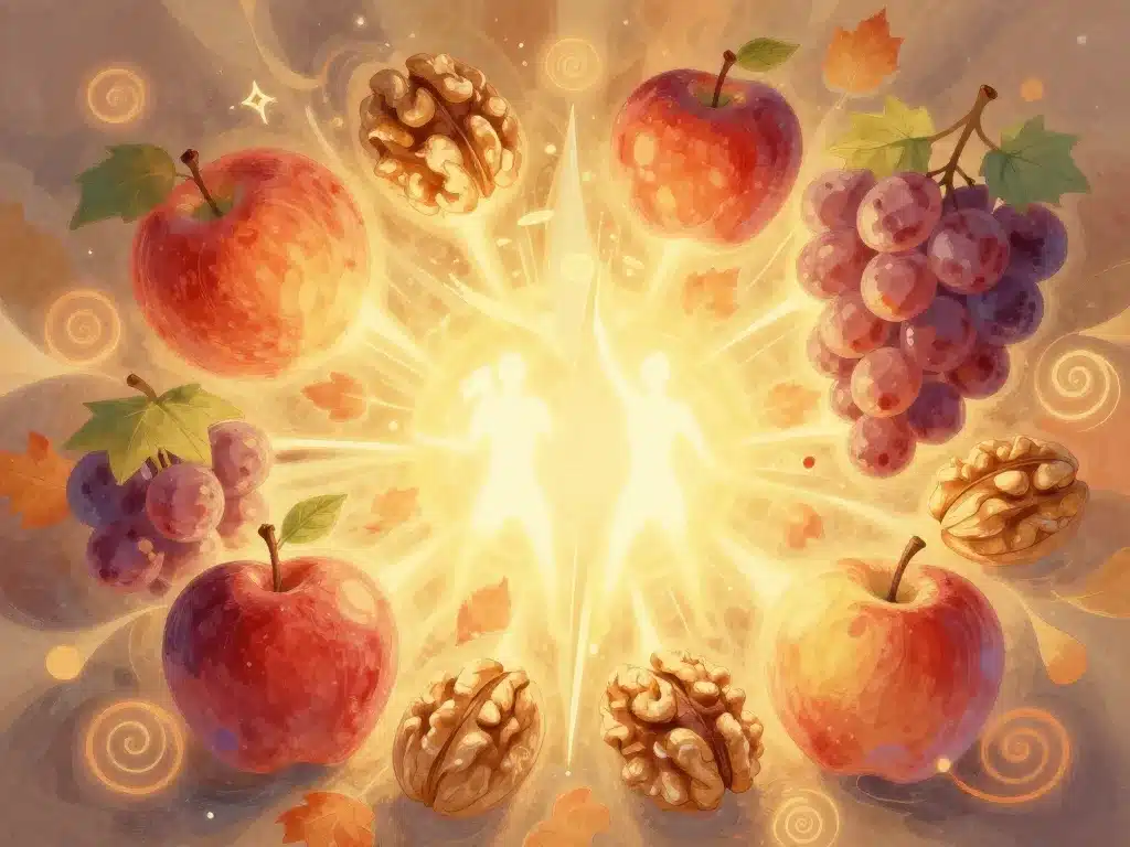 fruits de saison automne bienfaits santé illustration