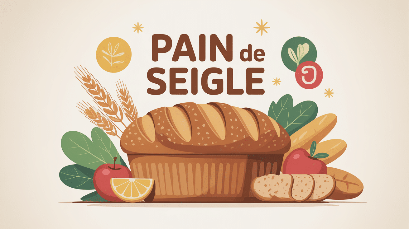 calories du pain de seigle, miche de pain sain