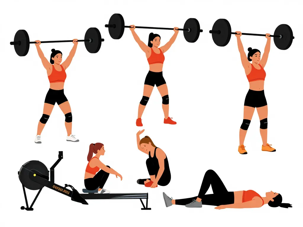 CrossFit avant après 3 mois femme exercices et récupération