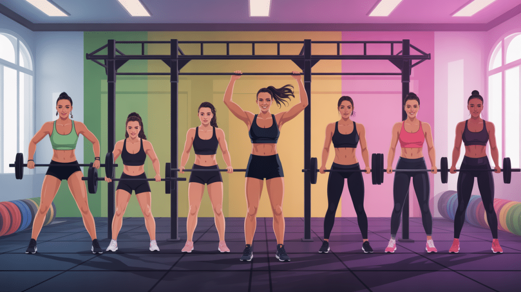 CrossFit avant après 3 mois femme évolution physique illustration