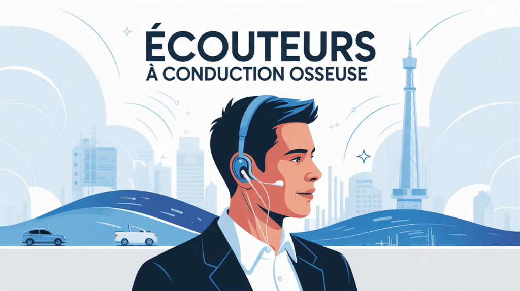 écouteur conduction osseuse danger illustration sécurité