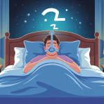effet secondaire machine apnée du sommeil patient dormant avec CPAP