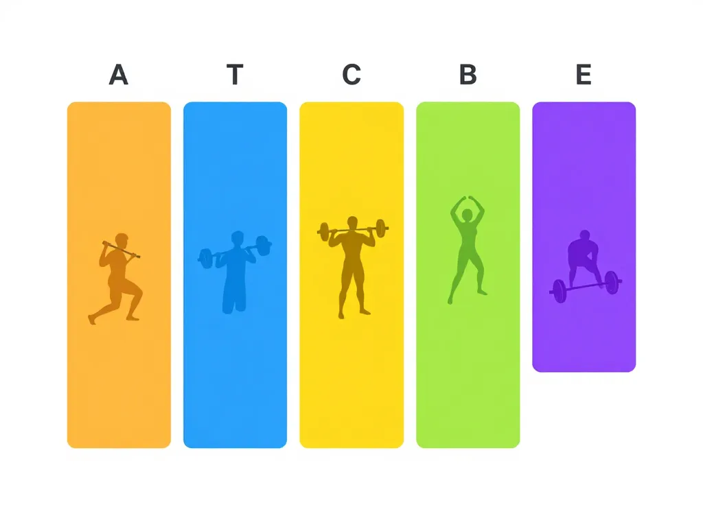 programme split 5 jours exemple structuration