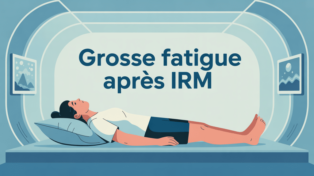 grosse fatigue après irm personne allongée tunnel