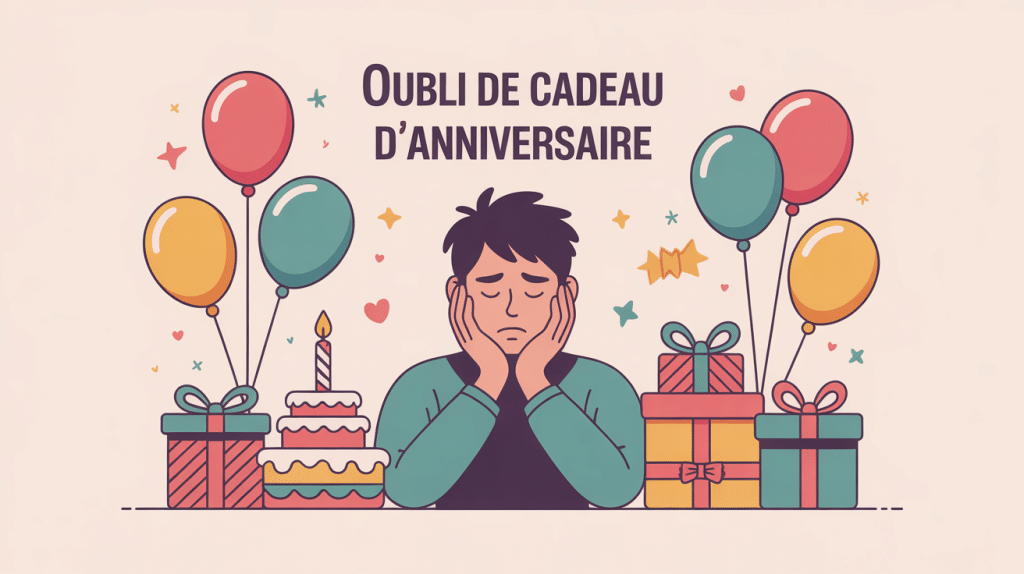 Illustration ressentis pas de cadeau pour mon anniversaire psychologie