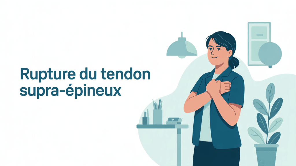 illustration peut-on travailler avec une rupture du tendon supra épineux en environnement de bureau