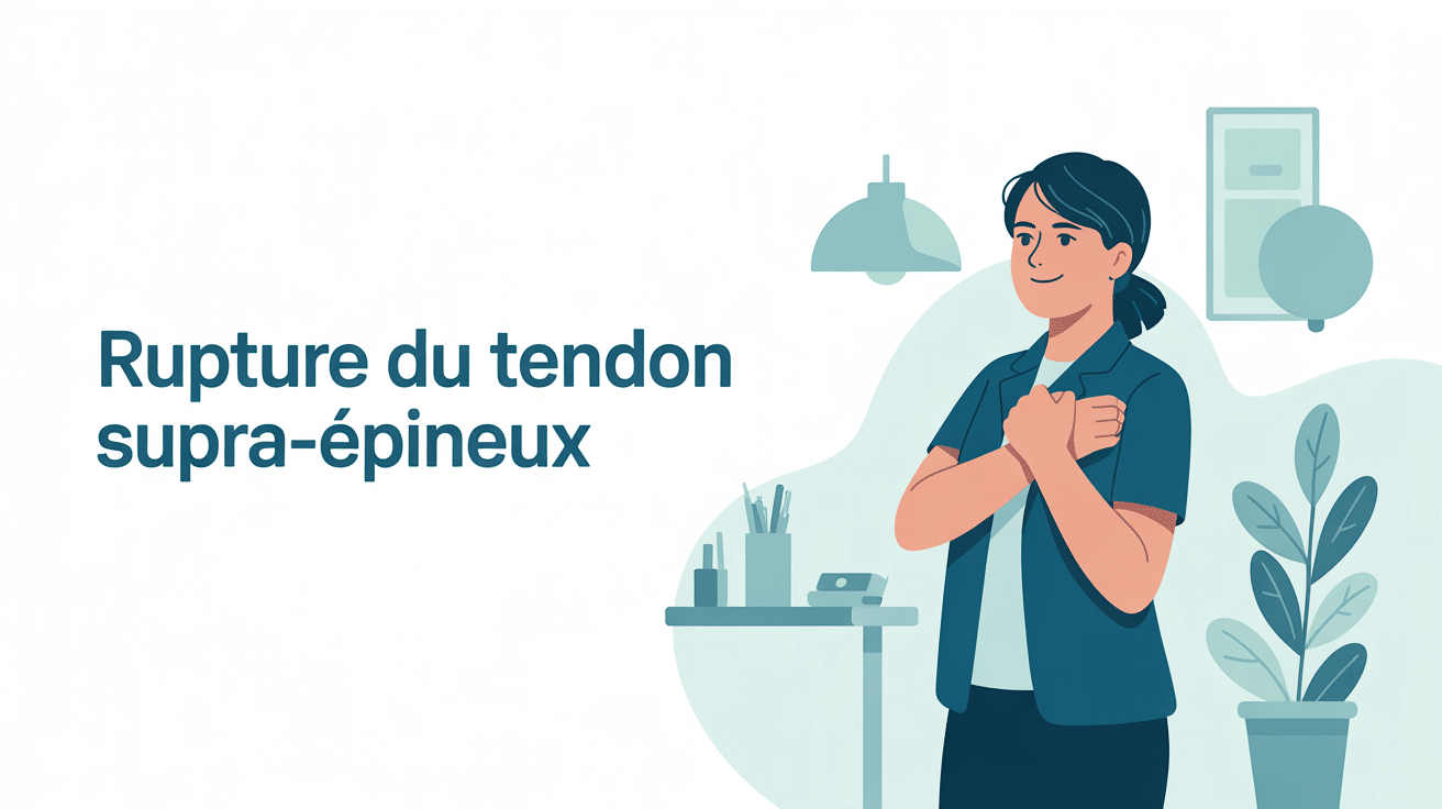 illustration peut-on travailler avec une rupture du tendon supra épineux en environnement de bureau