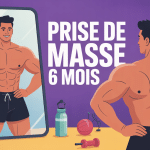 Illustration prise de masse 6 mois avant après