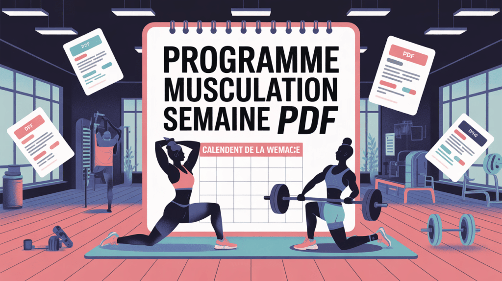 programme musculation semaine pdf illustration calendrier