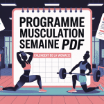 programme musculation semaine pdf illustration calendrier