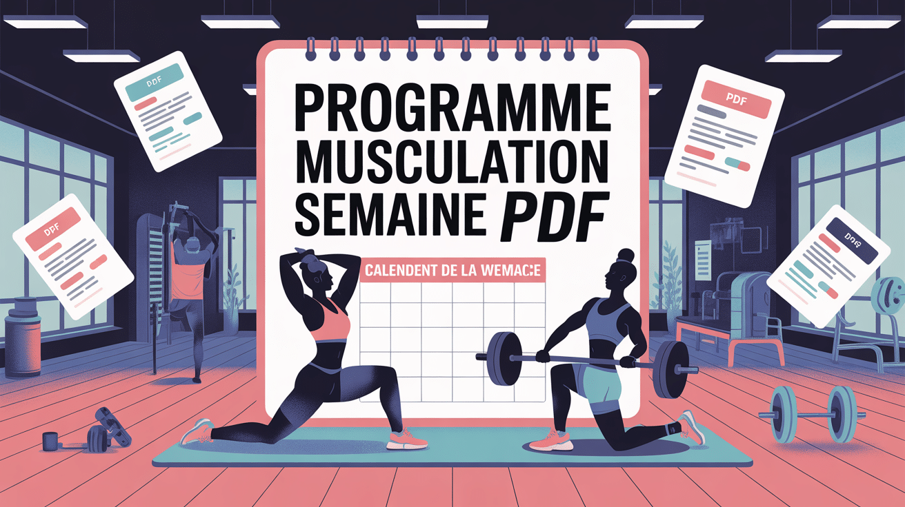 programme musculation semaine pdf illustration calendrier
