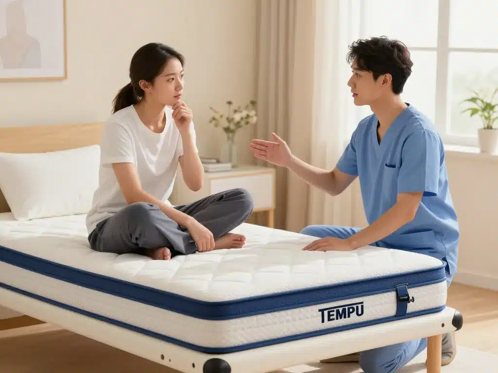 tempur avis kiné consultation patient matelas