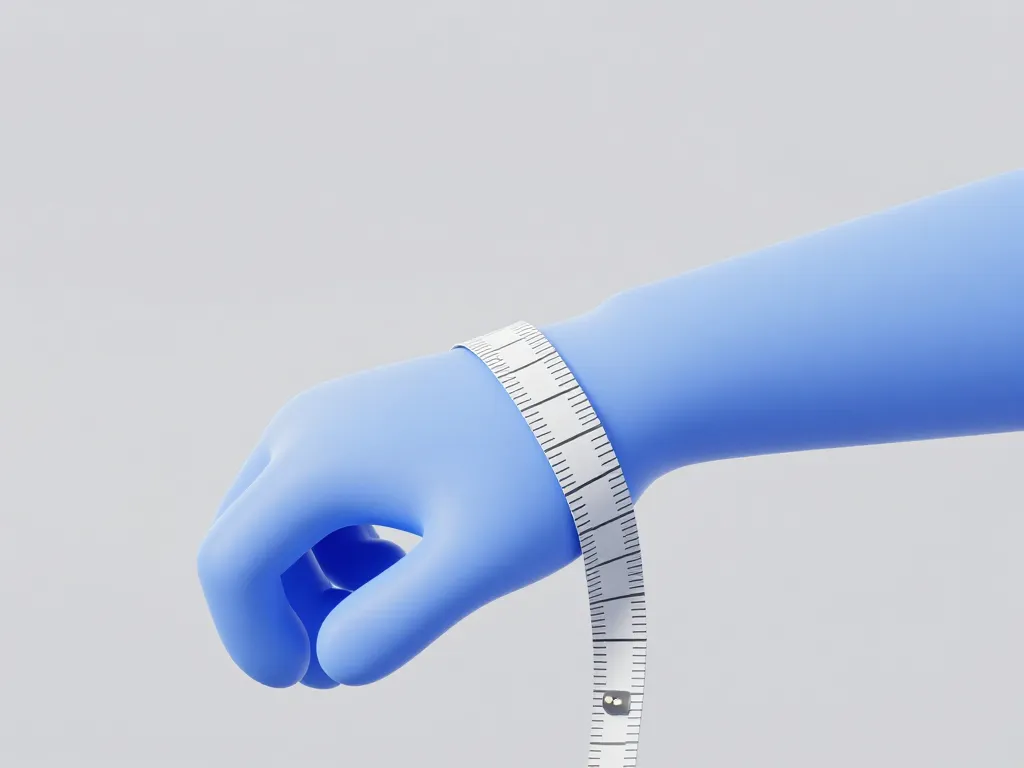 bien mesurer tour de poignet moyen homme avec mètre ruban