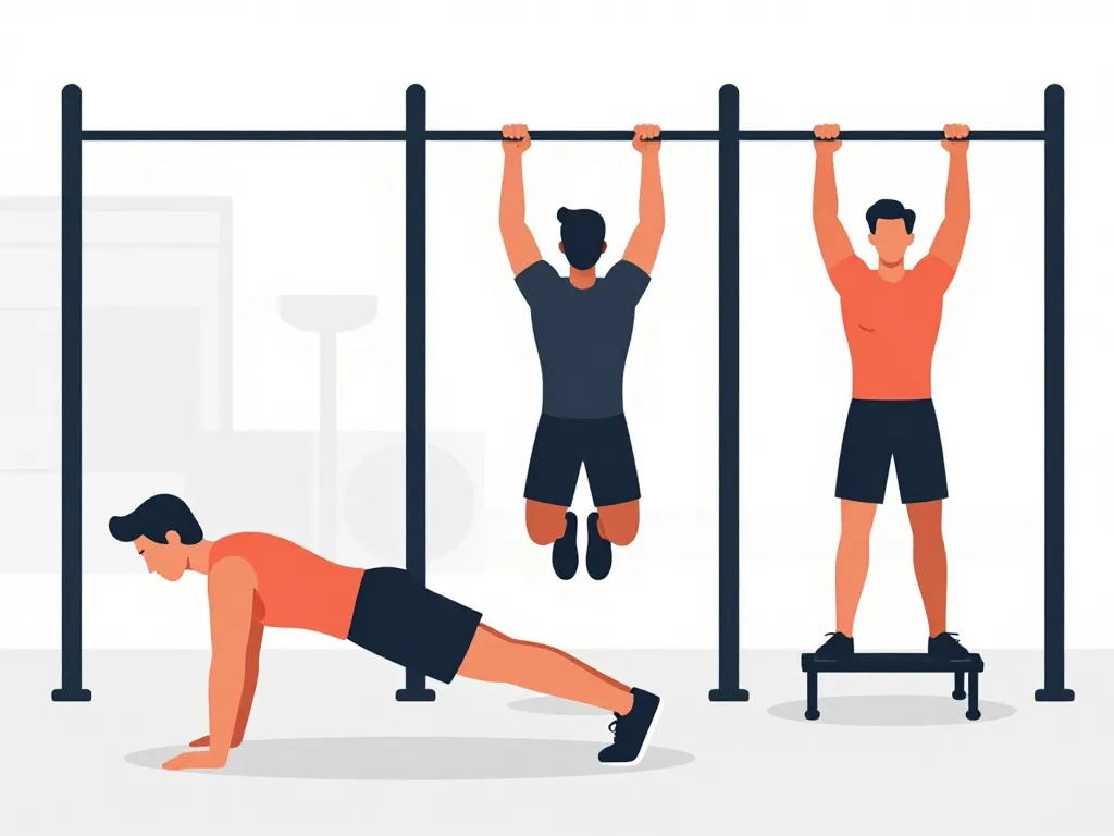 exercices wod haut du corps pompes tractions dips