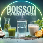 boisson pour perdre du poids, eau, thé vert, maté, eau de coco, infusion, fruits