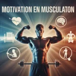 motivation musculation silhouette barre icônes