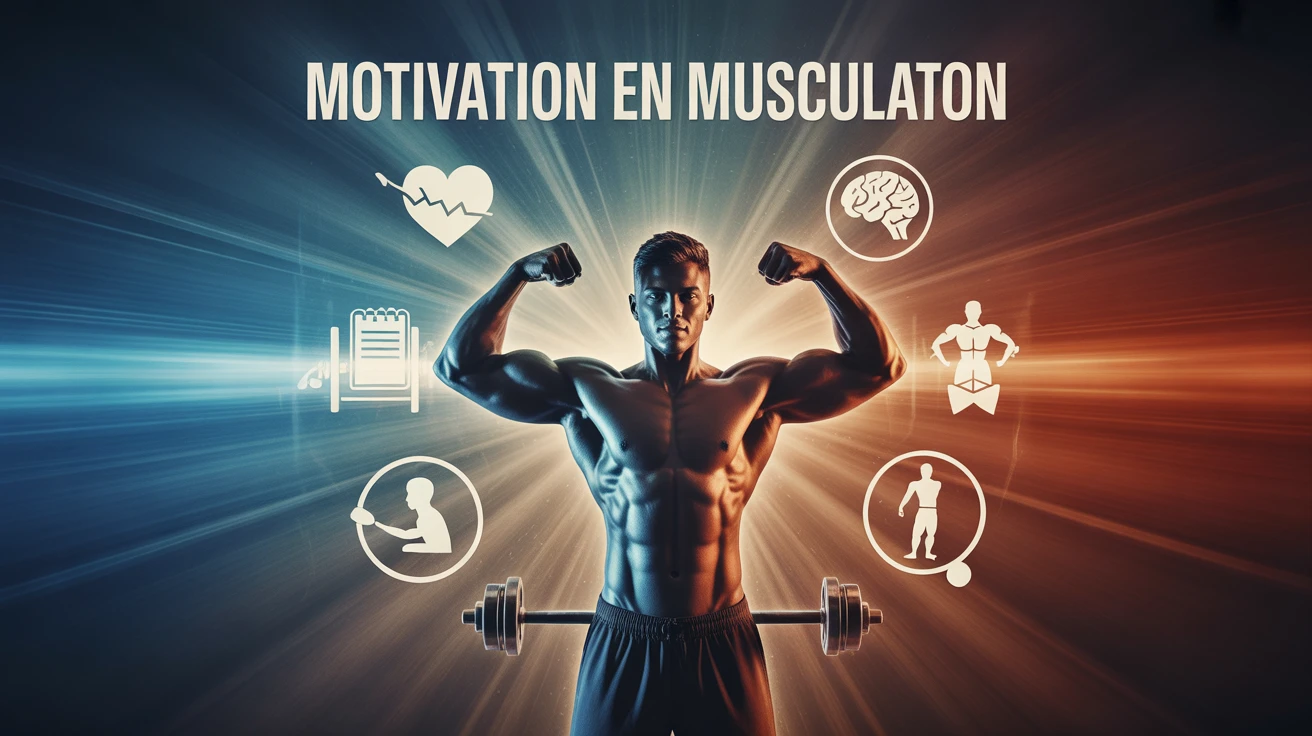 motivation musculation silhouette barre icônes