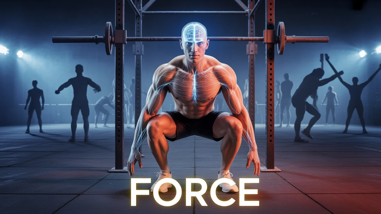 musculation pour la force squat barre système nerveux