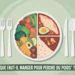 Que faut il manger pour perdre du poids assiette légumes protéines glucides