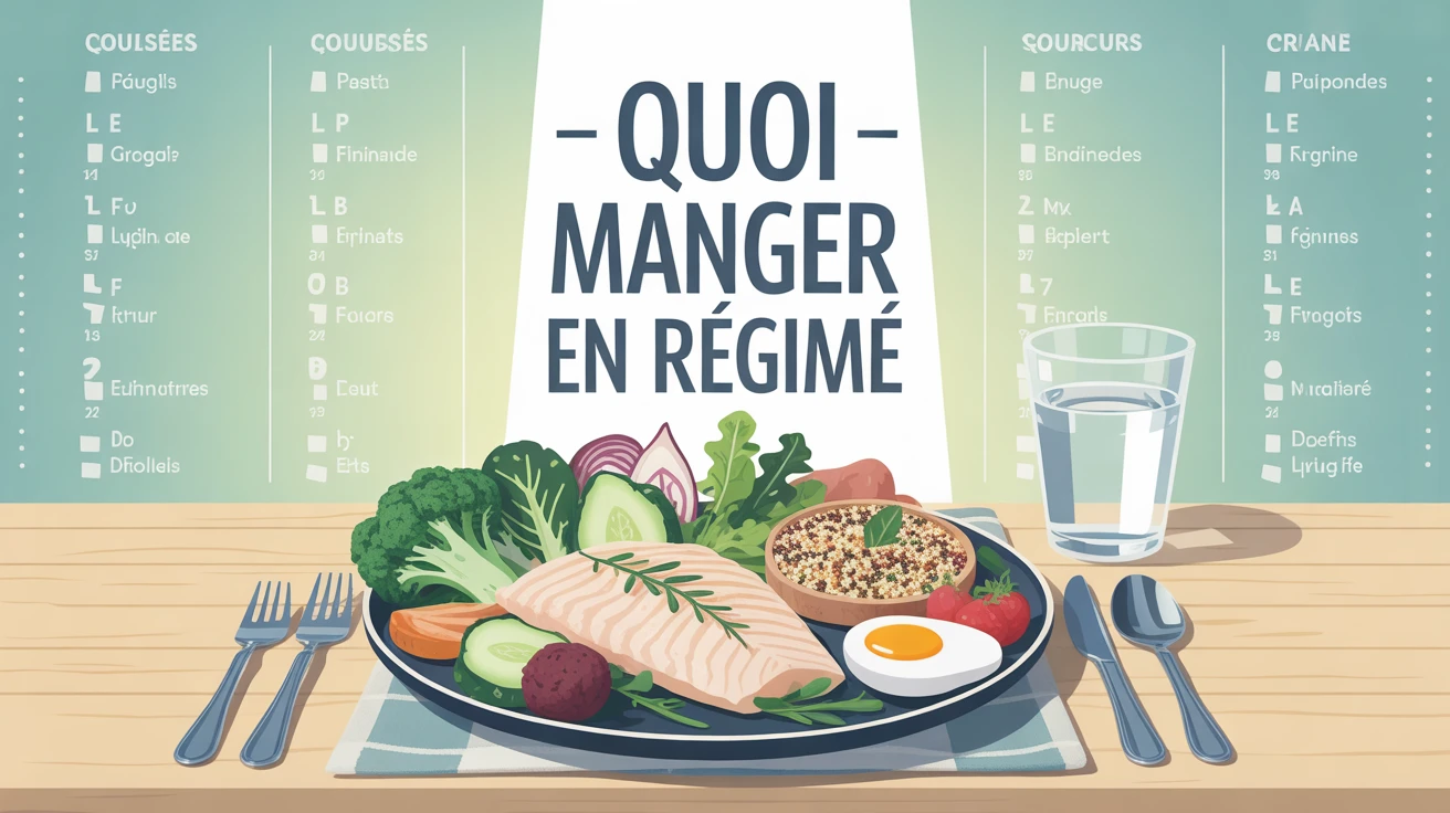 quoi manger en regime assiette saine vue du dessus
