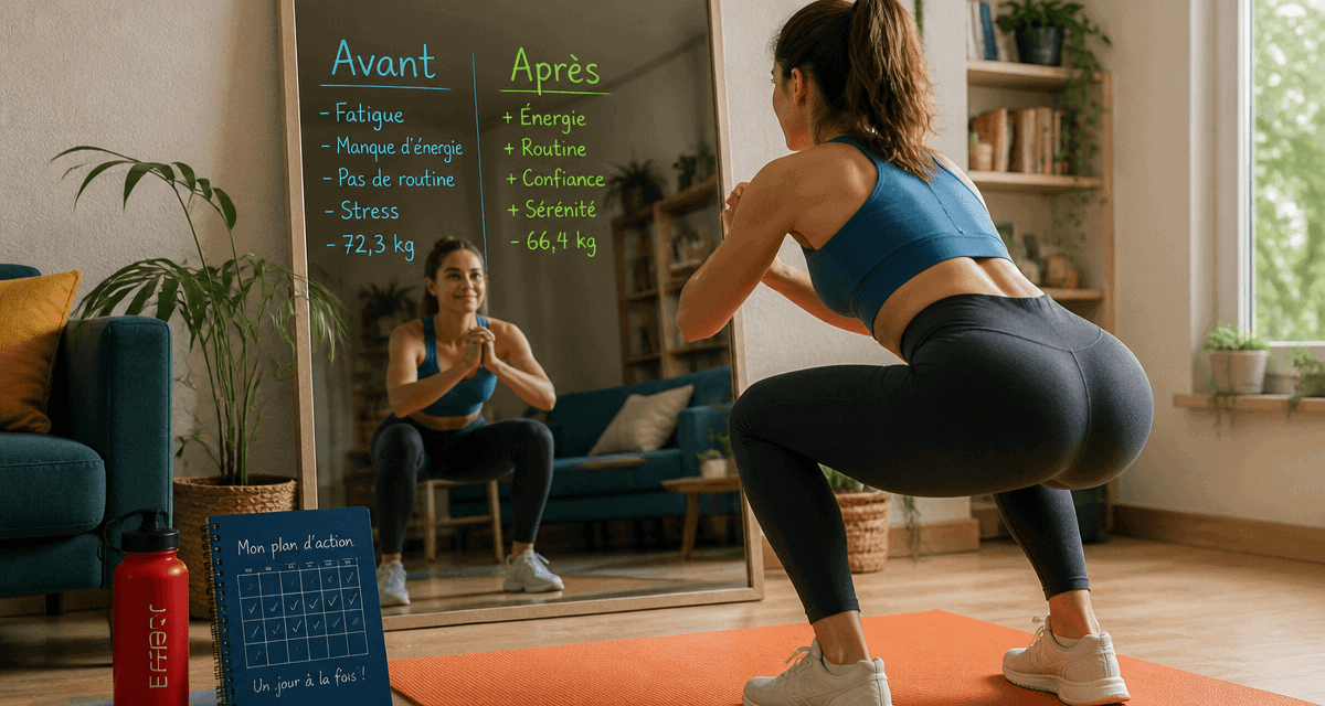 50 squats par jour avant apres femme miroir