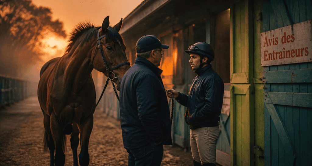 Avis des entraineurs discussion entraîneur jockey cheval