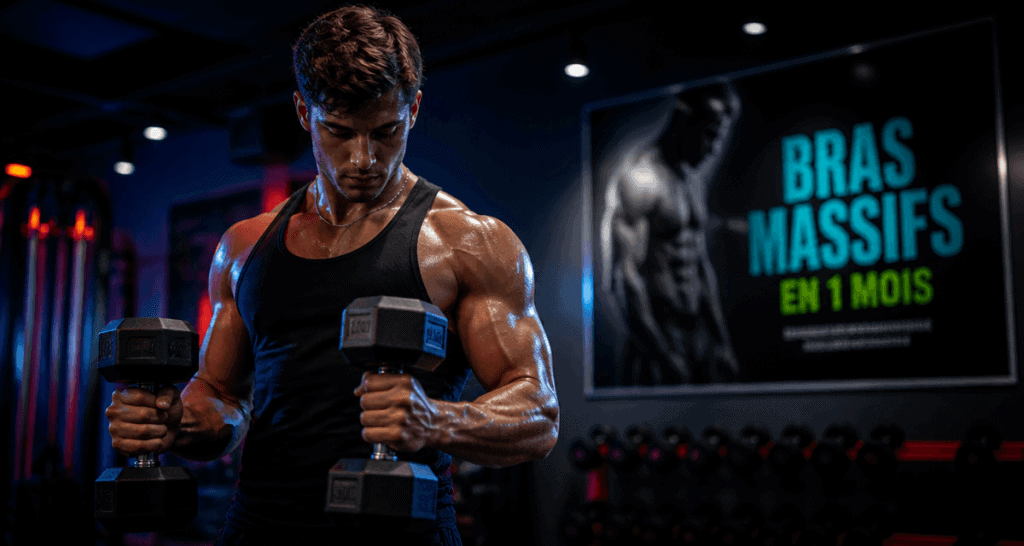 Avoir des gros bras en 1 mois curl haltères triceps