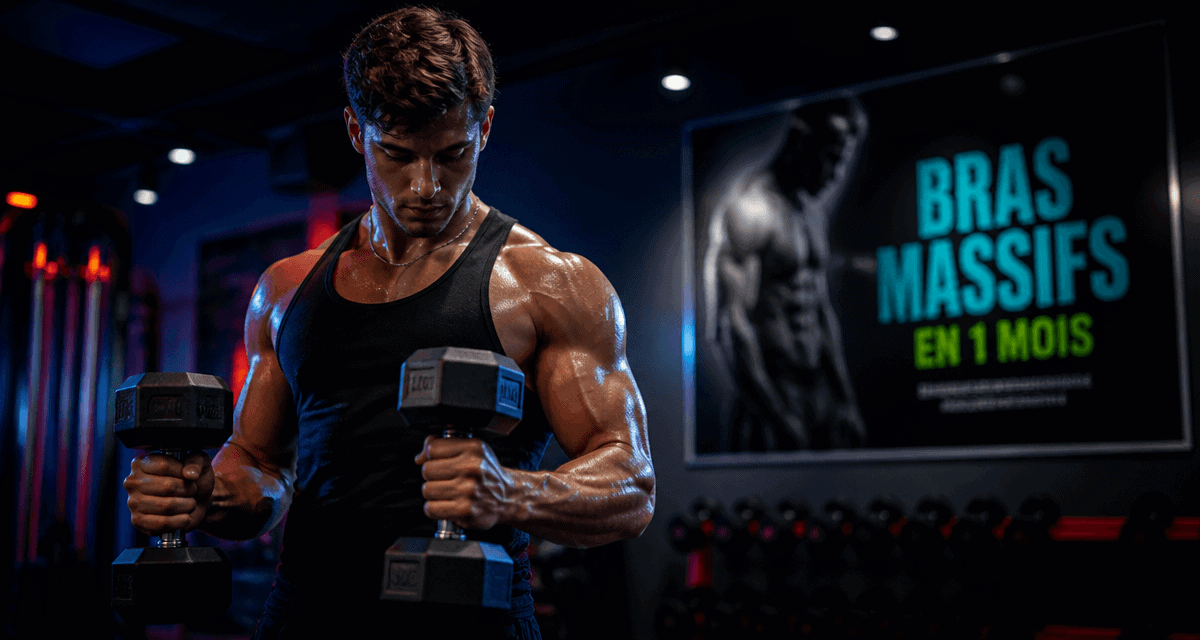 Avoir des gros bras en 1 mois curl haltères triceps