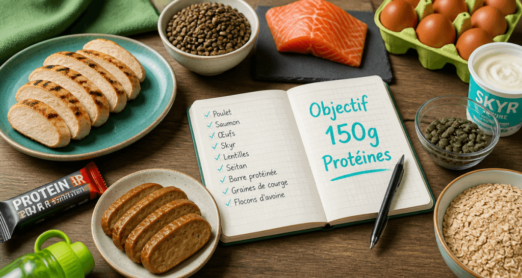 comment manger 150 g de protéine par jour aliments protéinés table
