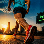 courir combien de temps pour perdre 1 kg, coureur urbain au lever du soleil