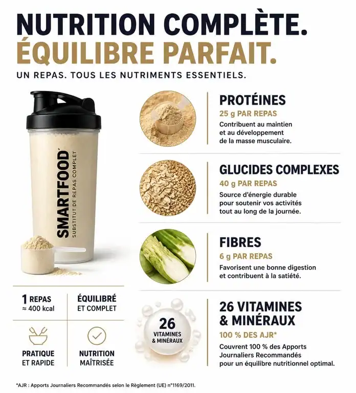 Infographie nutritionnelle des produits de la marque Feed