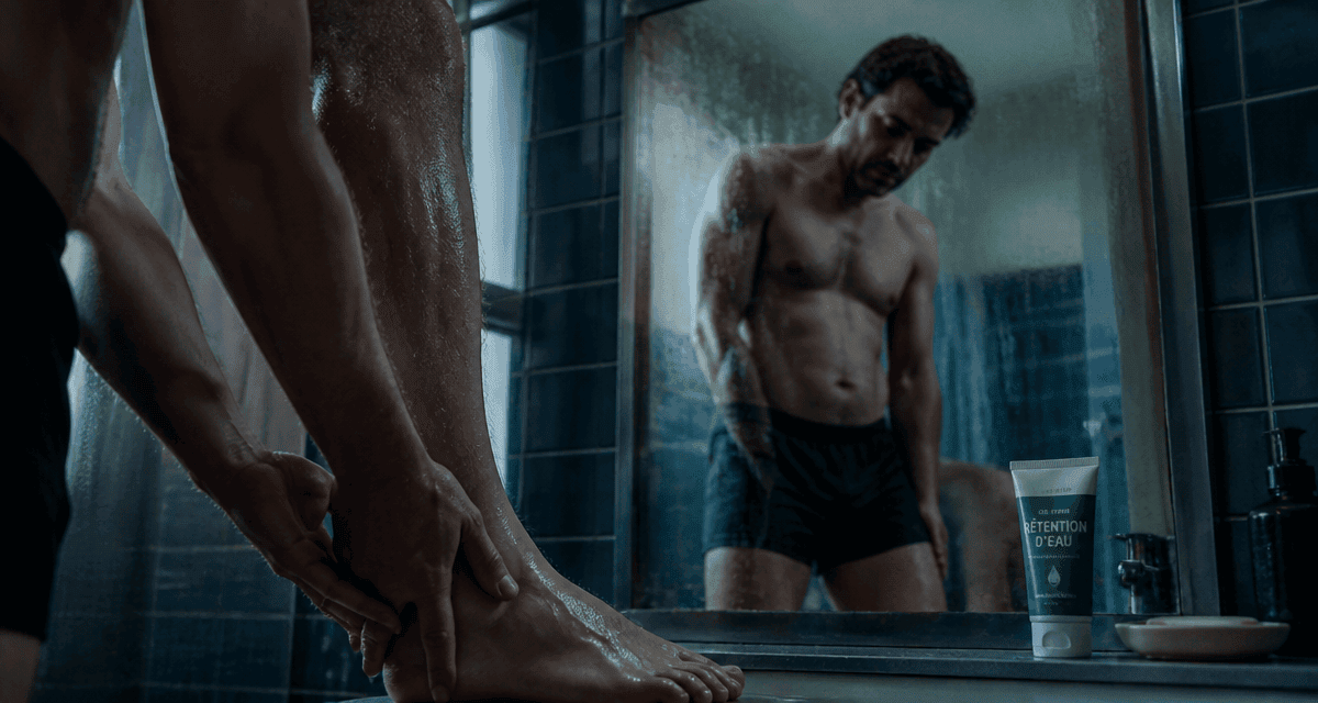 exces d eau dans le corps homme jambes gonflees
