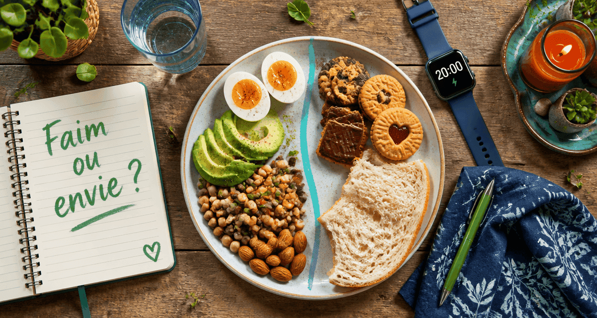 j ai faim tout le temps assiette aliments rassasiants et grignotage