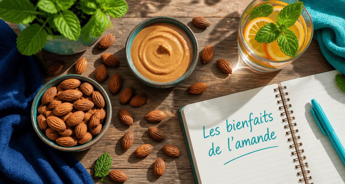 les amandes sont elles bonnes pour la sante posées sur table