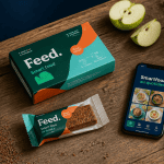 barre repas marque feed sur bureau contemporain
