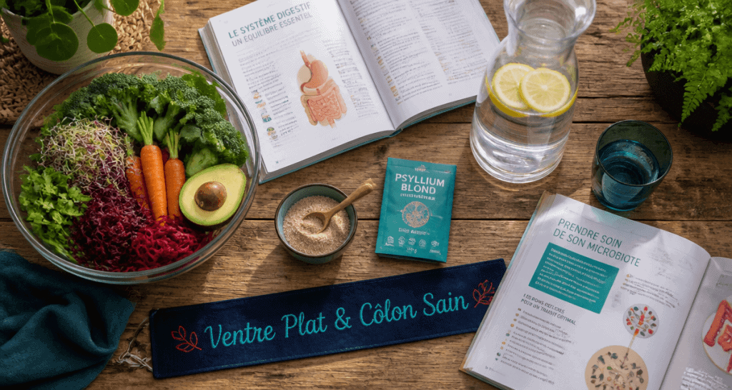 nettoyage du côlon et perte de poids, légumes, fibres, eau citron