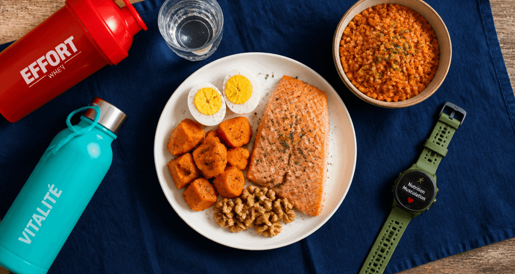 nutrition pour la musculation vue table aliments