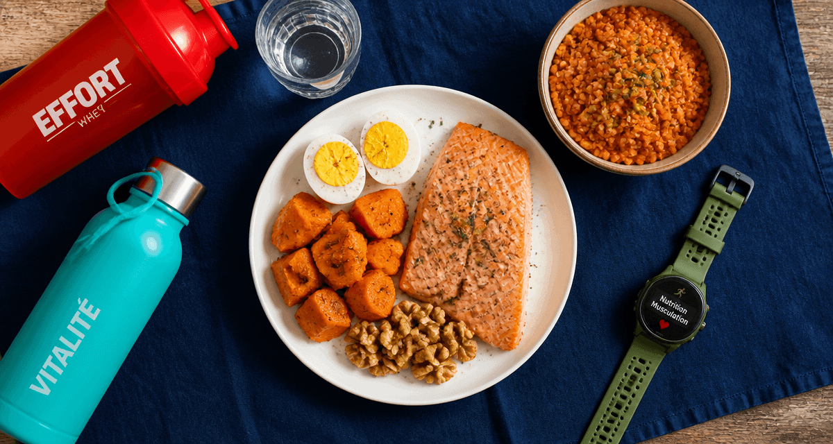 nutrition pour la musculation vue table aliments