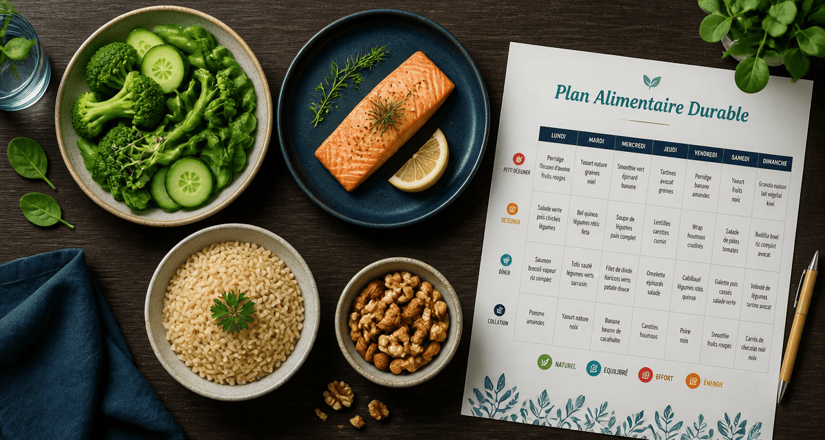 plan alimentaire pour perte de poids assiettes équilibrées