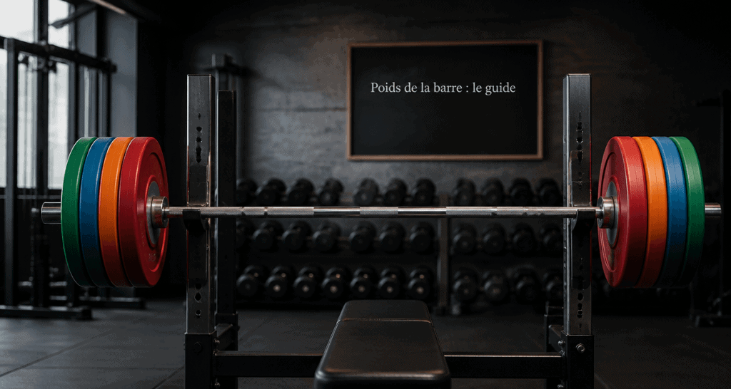 poids de la barre de musculation sur banc en salle