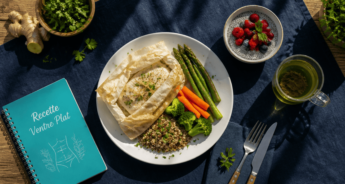 recette pour maigrir le ventre assiette fibres protéines
