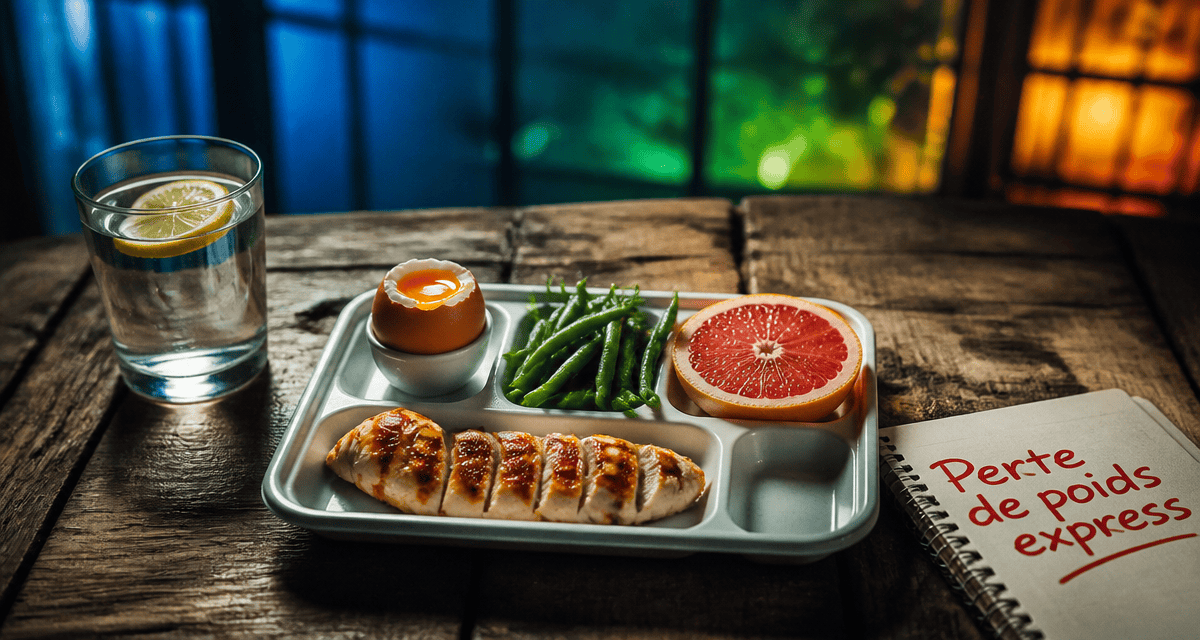 regime rapide et efficace plateau repas sain