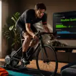 1h de home trainer par jour cycliste salon moderne