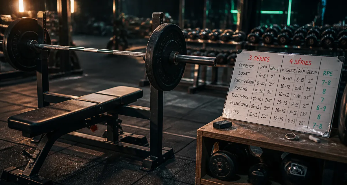 3 ou 4 series muscu : optimiser vos gains sans surentraînement