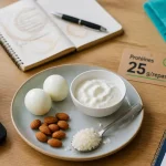 Aliments riches en proteines pour personnes agees : skyr et œufs durs