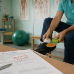 Aponévrosite plantaire durée arrêt de travail patient kinésithérapie