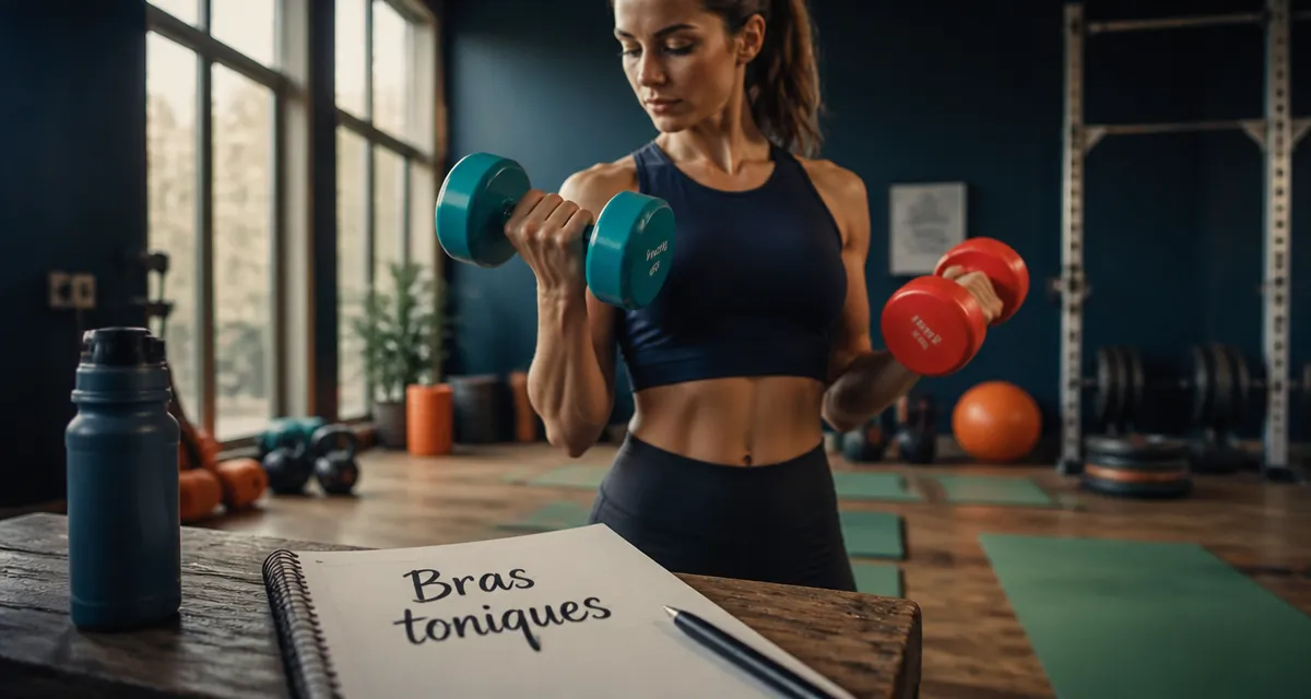 Combien de temps pour se muscler les bras femme, exercice curl haltère