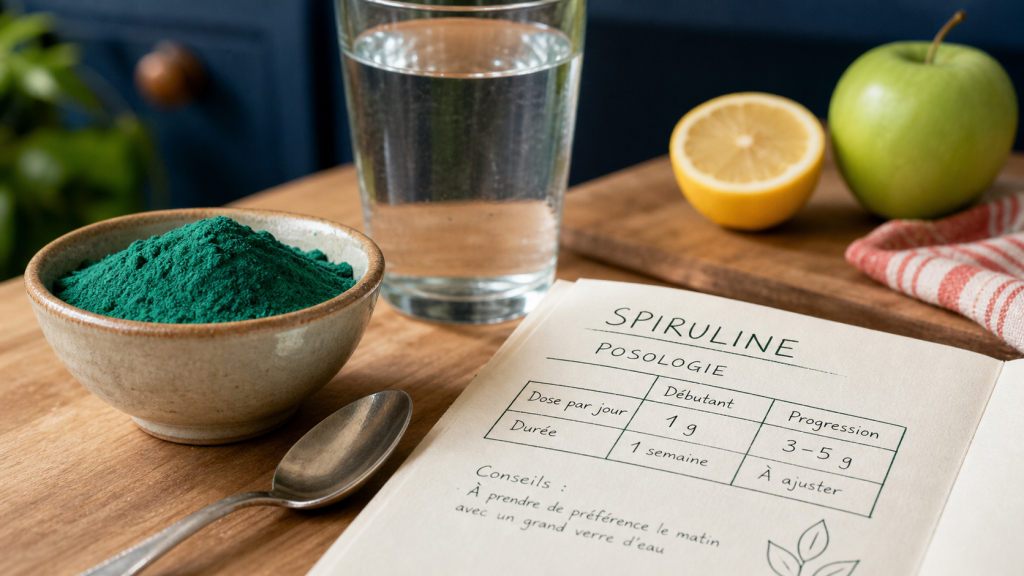 Bol de spiruline et posologie : combien de spiruline par jour pour maigrir