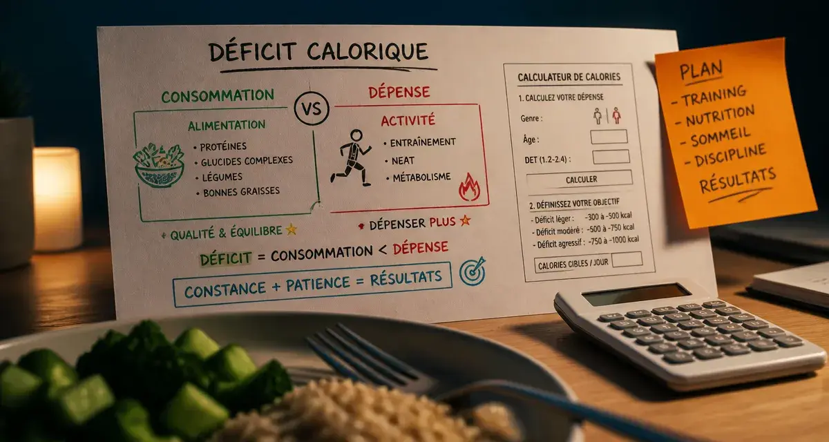 Être en deficit calorique pour perdre du gras : règles simples